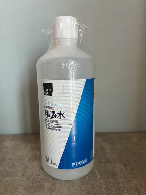 髪のケアに使用したmatsukiyo 日本薬局方 精製水 510mL